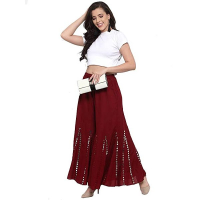 Women's Art Work Rayon palazzo